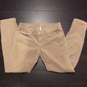 Ann Taylor loft corduroy khaki pants. EUC.